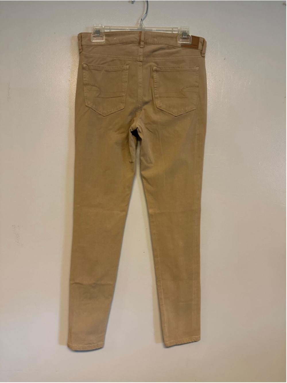 American Eagle High Rise Skinny Jegging Jeans Size 6 Beige - Picture 4 of 10